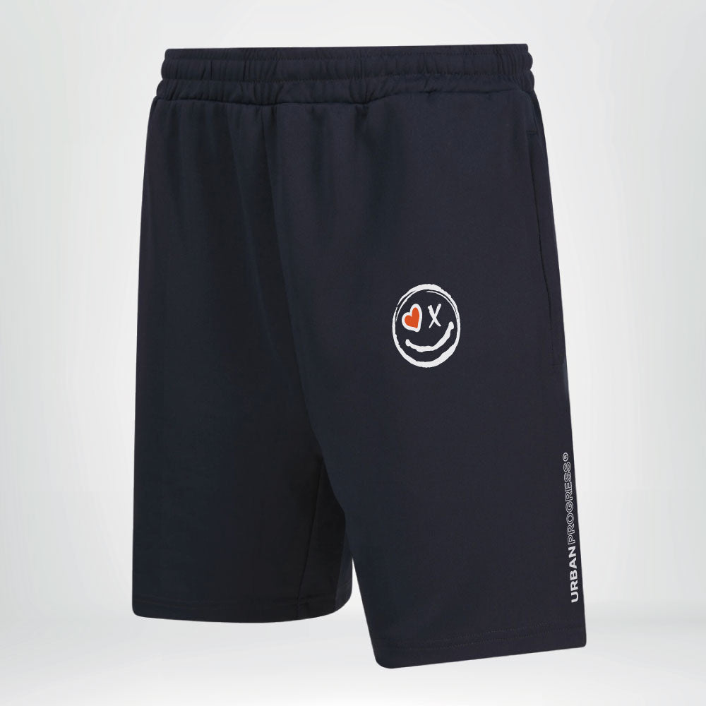 Univi Sport Short met rits navy Heren front-side