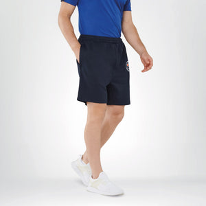Univi Sport Short met rits navy Heren front model