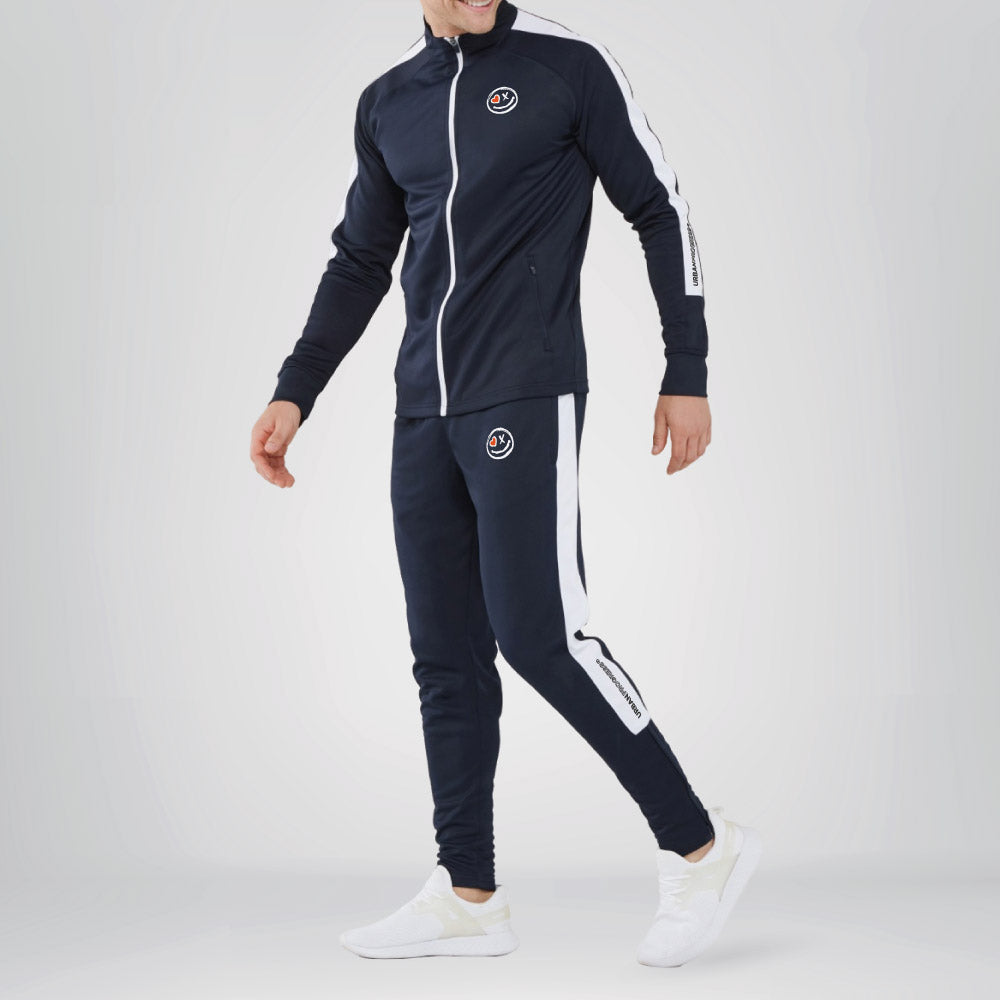 W JIANWANG Trainingspak en joggingpak voor heren, met lange mouwen, ritssluiting, fitness-sportbroek, L W JIANWANG Trainingspak en joggingpak voor heren, met lange mouwen, ritssluiting, fitness-sportbroek, L