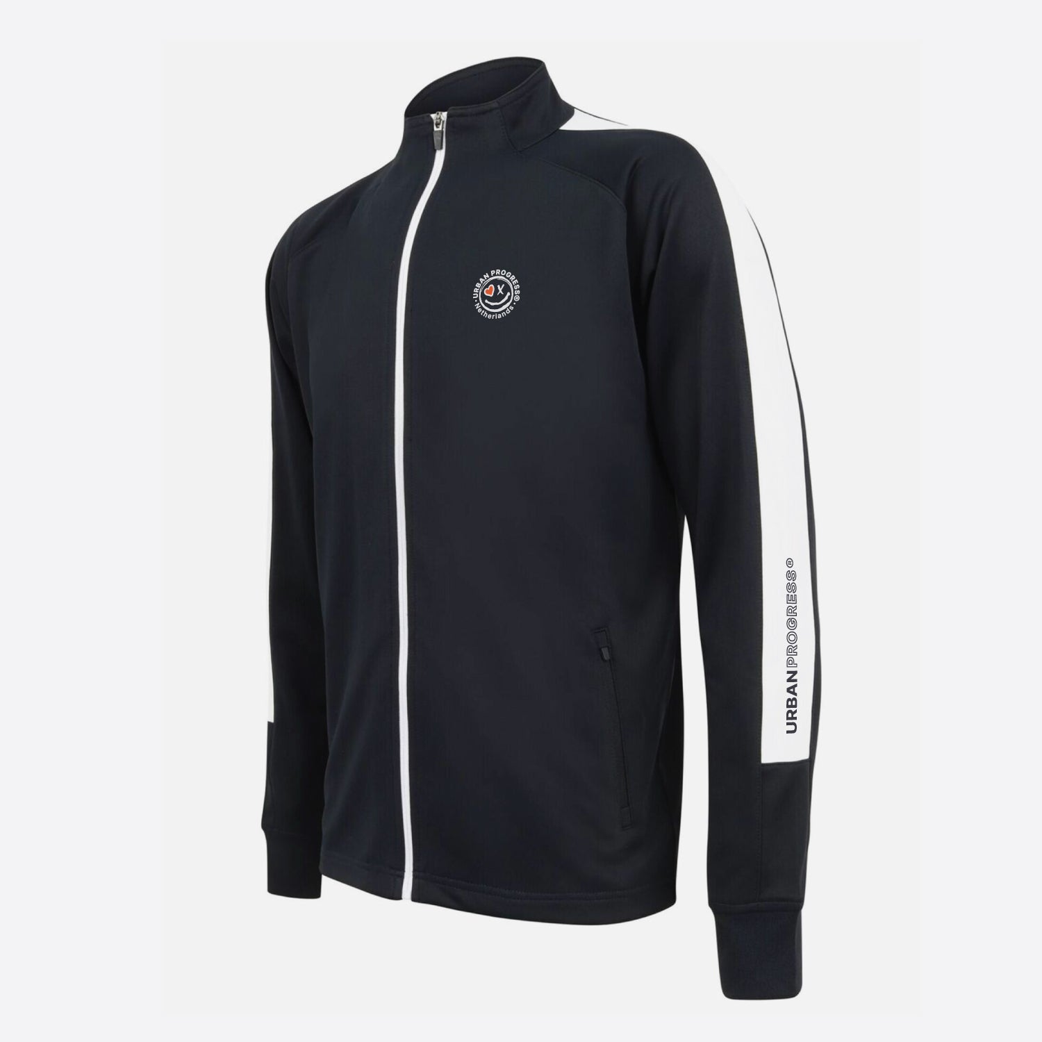 Univi Trainingsjack navy-wit front