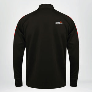 Univi Trainingsjack zwart-rood back heren
