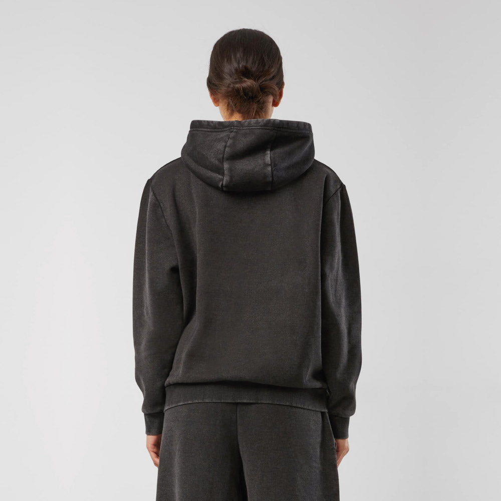Urban Ease Vintage Oversized Hoodie zwart back model