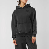 Urban Ease Vintage Oversized Hoodie zwart front model