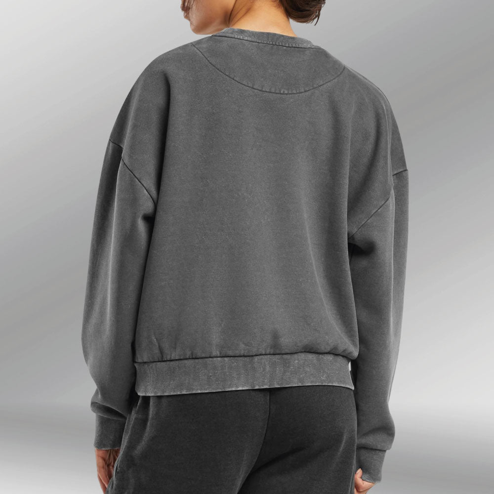 Urban Ease Vintage Sweater grijs back model