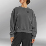 Urban Ease Vintage Sweater grijs front model