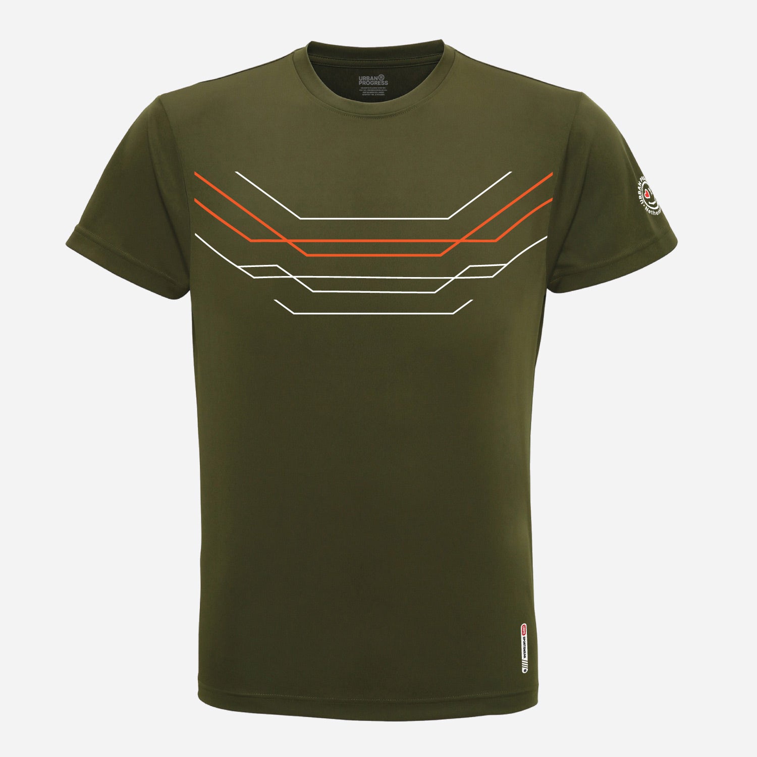 Vector Flow Tee olijf groen front