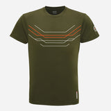 Vector Flow Tee olijf groen front